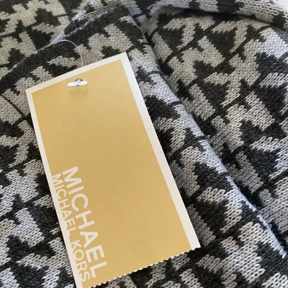 Michael Michael Kors Reversible Signature Logo Knit Infinity Scarf